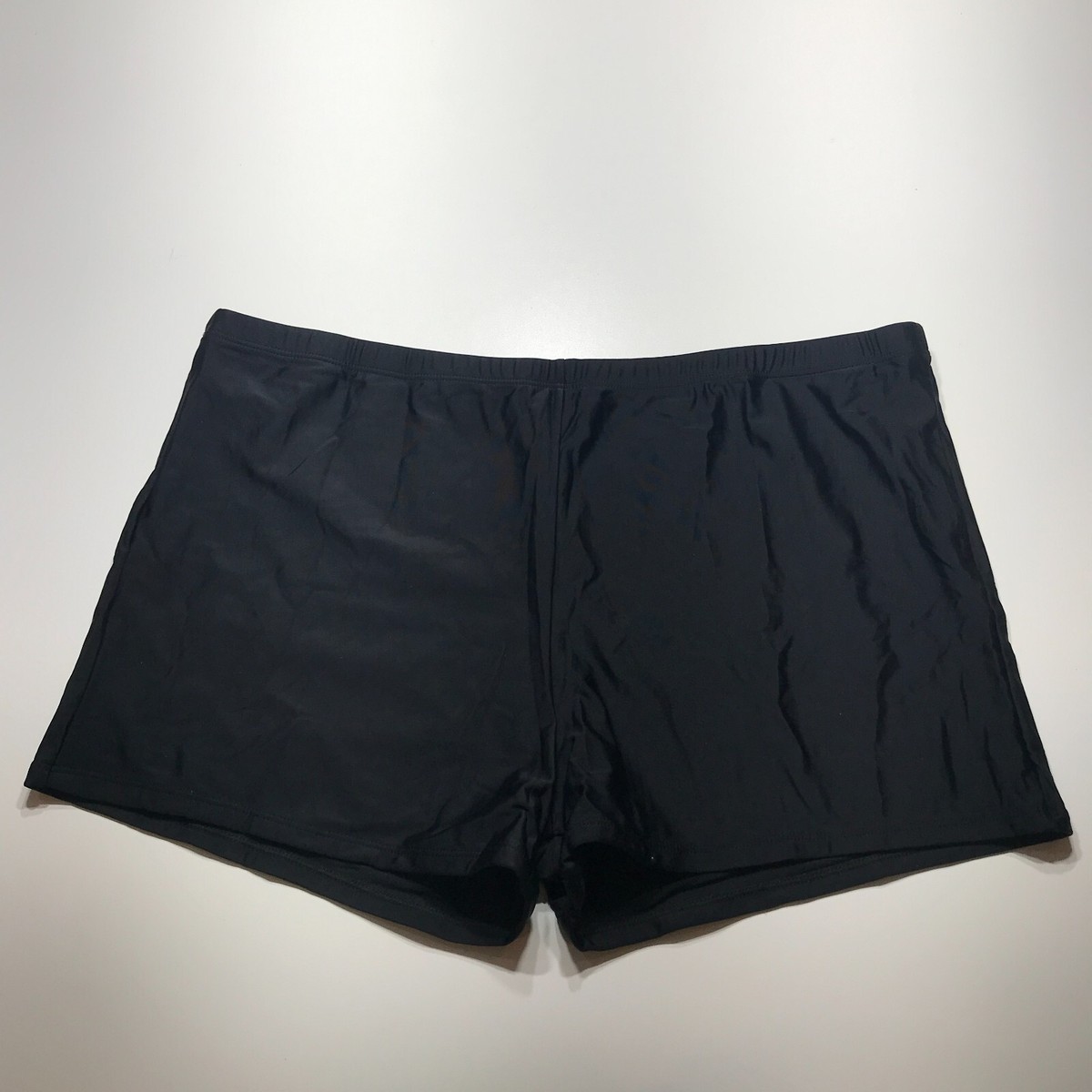NEW Swim Boy Shorts Black Wet Dry Beachwear Elastic Waistband Womens 22W  Plus