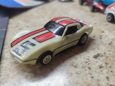 Tyco Vintage HO 1980s   1990s White  Orange 5 Corvette in exc.shape
