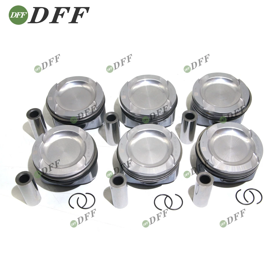 6X Pistons & Rings Set Φ84mm For BMW E82 E90 E60 135i 335i 535i 740i N54B30 - Image 2 of 4
