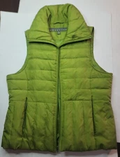 Kenneth Cole Reaction Women’s Green Down Puffer Vest Size Medium