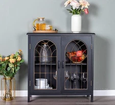 Accent Storage Cabinet with 2 Doors Decorative Cabinet Buffet & Sideboard