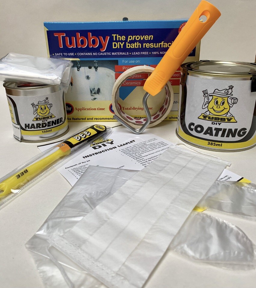 Tubby Bath Kit . White Enamel Bath Repair Kit . Quick Delivery⭐️Best