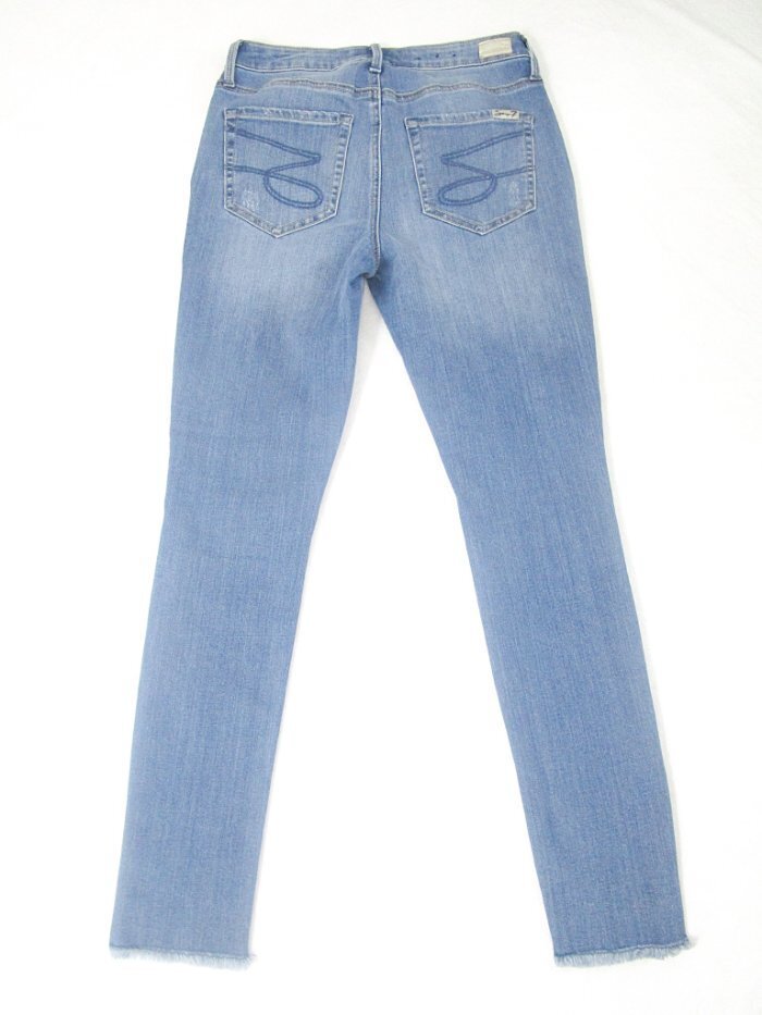 Seven7 Jeans Embroidered Skinny Fringe Jeans Sz 4 | eBay