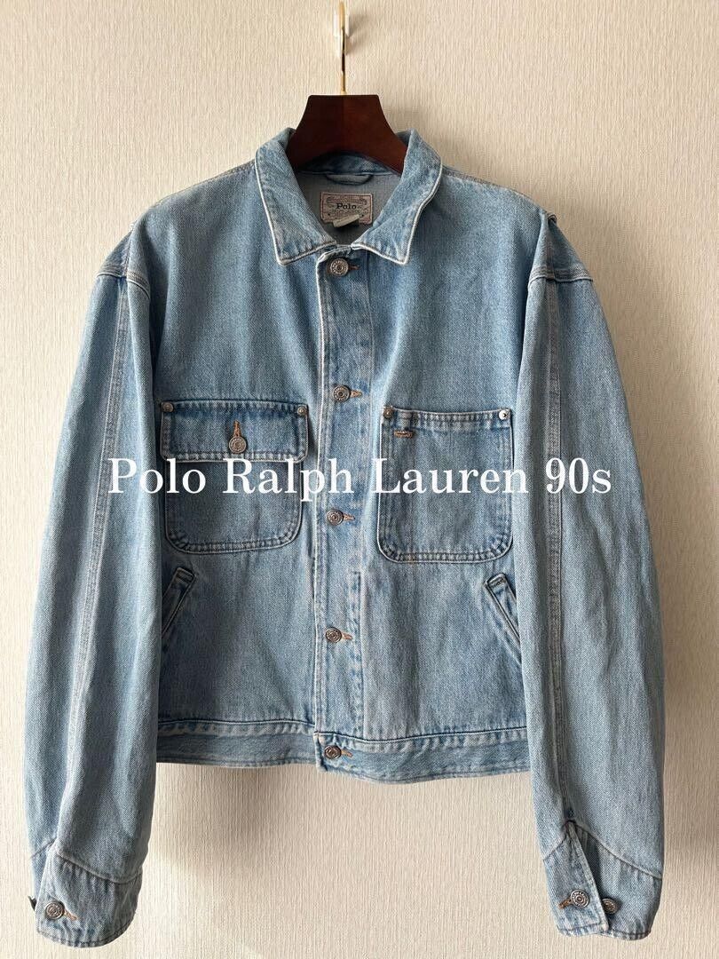 Ralph Lauren Polo Bear Denim Jacket 90s G Jean L size Ralph Lauren Polo Bear Denim Jacket 90s G Jean L size