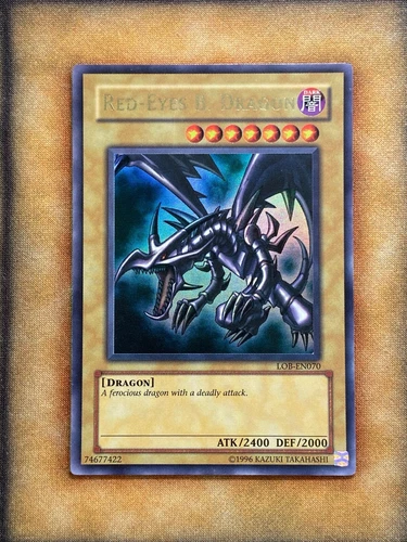 Yugioh Red-Eyes B. Dragon LOB-EN070 Ultra Rare Worldwide Edition LP