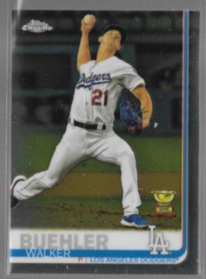 WALKER BUEHLER 2019 Topps Chrome AS Rookie #90.  DODGERS