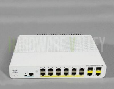 CISCO WS-C2960C-12PC-L Catalyst 2960C Switch 12 FE PoE, 2 x Dual Uplink,Lan Ba