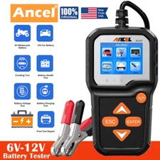 6V  12V Motorcycle Car Battery Load Tester Volt Charging Cranking Test 2000 CCA