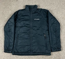 Columbia Jacket Mens Small Green Full Zip Interchange Long Sleeve Lightweight