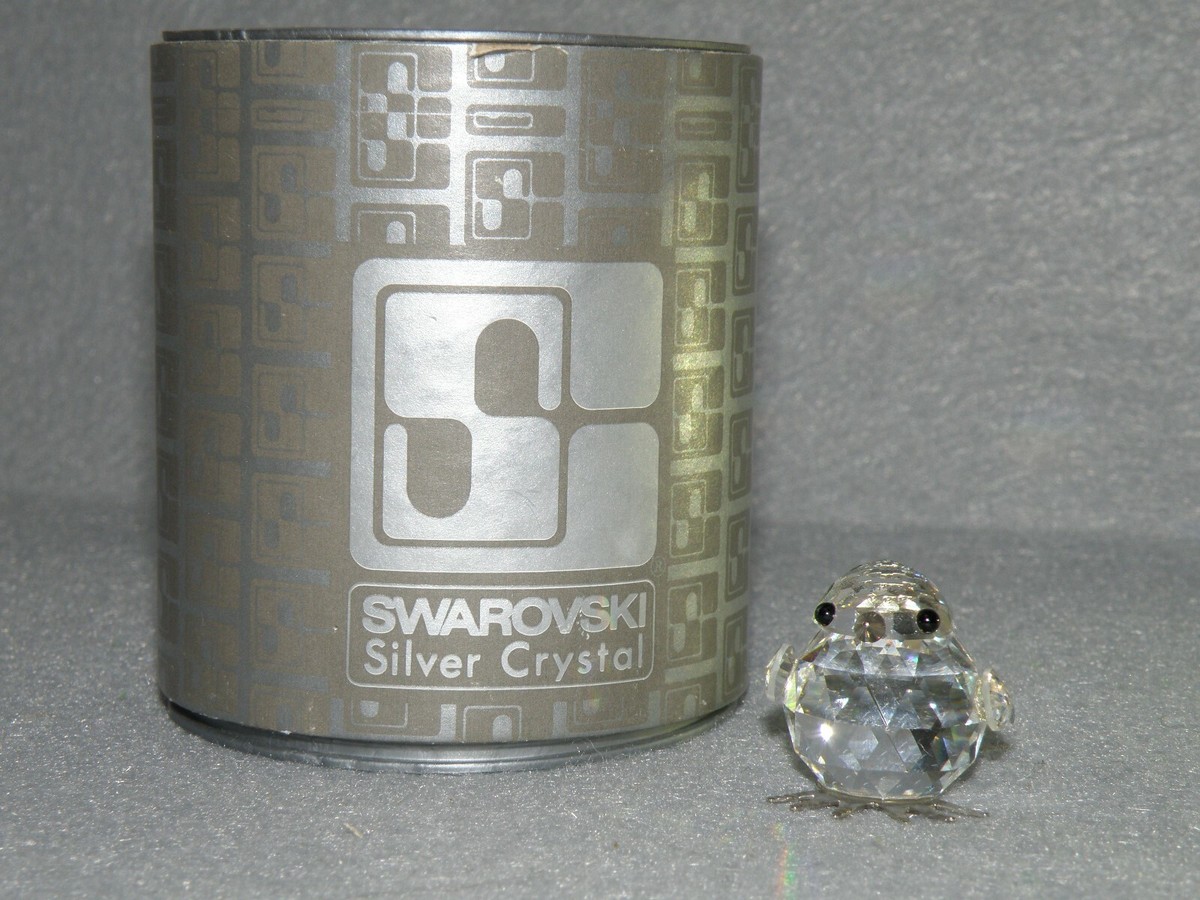 SWAROVSKI SILVER CRYSTAL MINI CHICK W/ SILVER ACCENT 7651 NR 020 