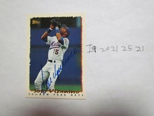 1995 Topps Jose Vizcaino Signed Baseball Card