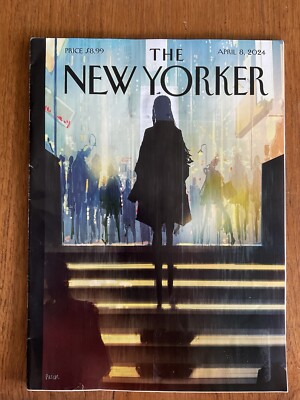 New Yorker 2024 April 8~Into the Light~subway steps~gaslighting~Captain Cook~Who