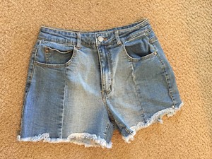 black label jean shorts