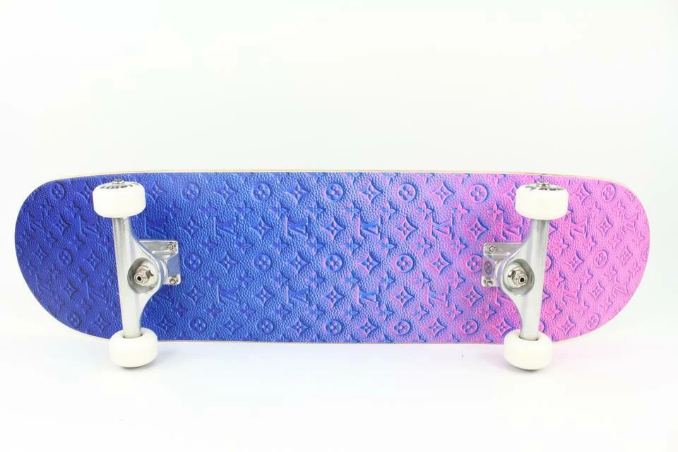 Louis Vuitton Virgil Abloh Neon LV Monogram Skateboard 118lv26