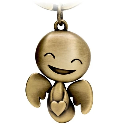 FABACH Schutzengel Schlüsselanhänger "Happy" mit Herz - Engel Glücksbringer Auto