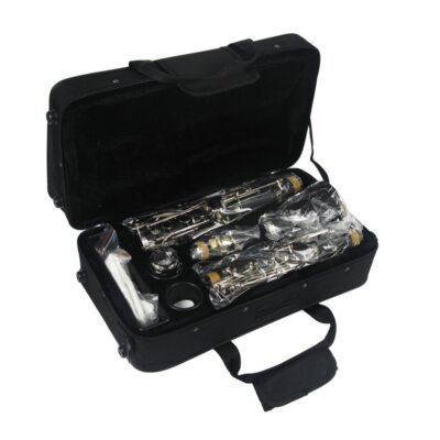 Clarinet flat Bb, 17 key nickel plated musical instrument clarinet flat B