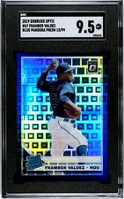 2019 Donruss Optic #67 Framber Valdez BLUE PANDORA PRIZM /99 SGC 9.5 RC