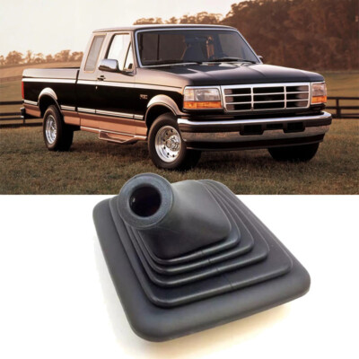  For Ford F-150 F-250 Black Manual Gear Shift Lever Gaiter Boot Cover Rubber