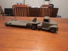 1955 Tonka Truck w/Low Boy Trailer Military Olive Drab Finish