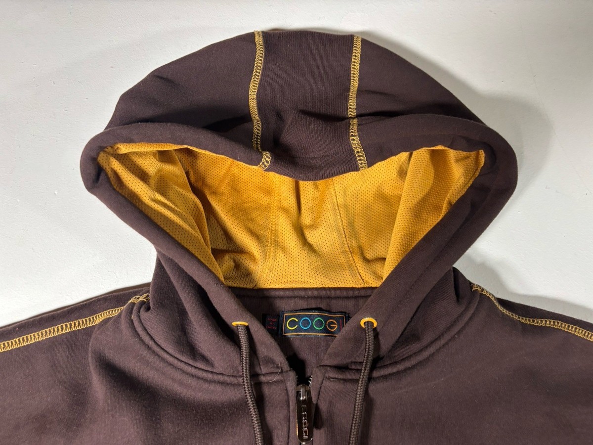 Coogi Australia Men's Sz XXL long Sleeve Brown/Yellow Gold Full