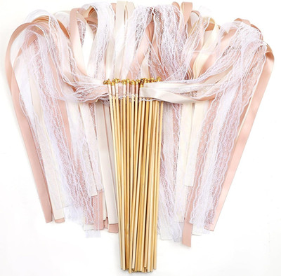Wedding Wands Hochzeit, 40 Stück Wedding Wands Mit Glöckchen Holz Hochzeitsstäbe