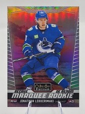 2024-25 O-Pee-Chee Platinum Marquee Rookie Sunset Jonathan Lekkerimaki #281