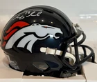 Tim Tebow Autographed Denver Broncos Navy Mini Helmet - Beckett COA