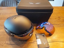 Atomic Skihelm, Volant Amid Visor HD Plus, M (55-59), all black/chrome