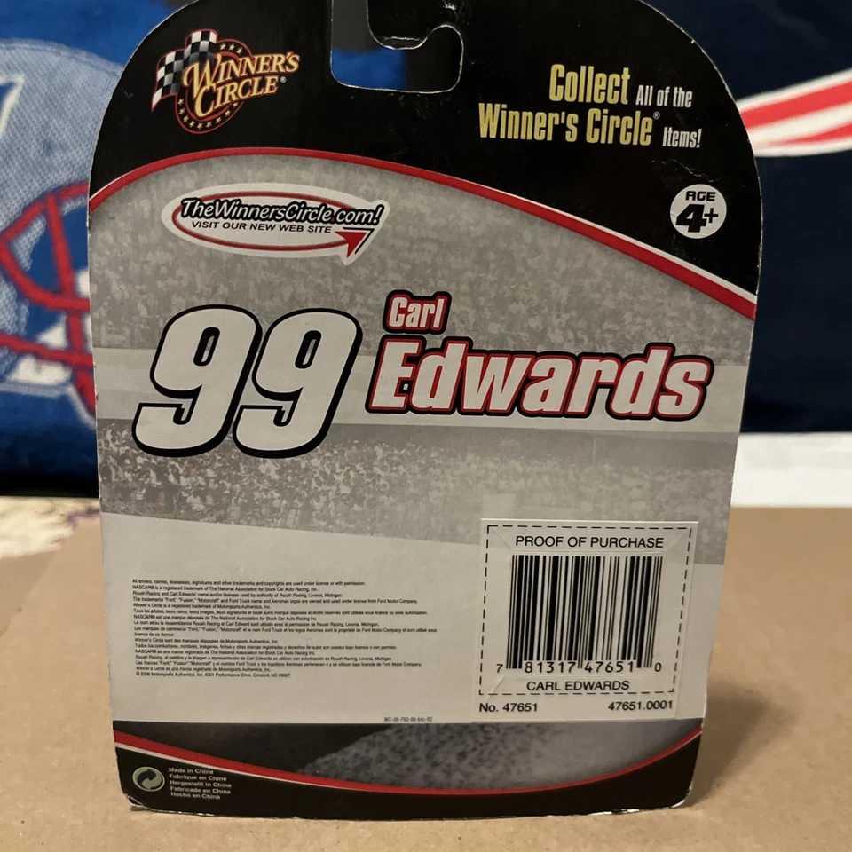 2006 WINNERS CIRCLE 1:64 DieCast CARL EDWARDS #99 "Office Depot / Hood Magnet" - Image 2 of 3