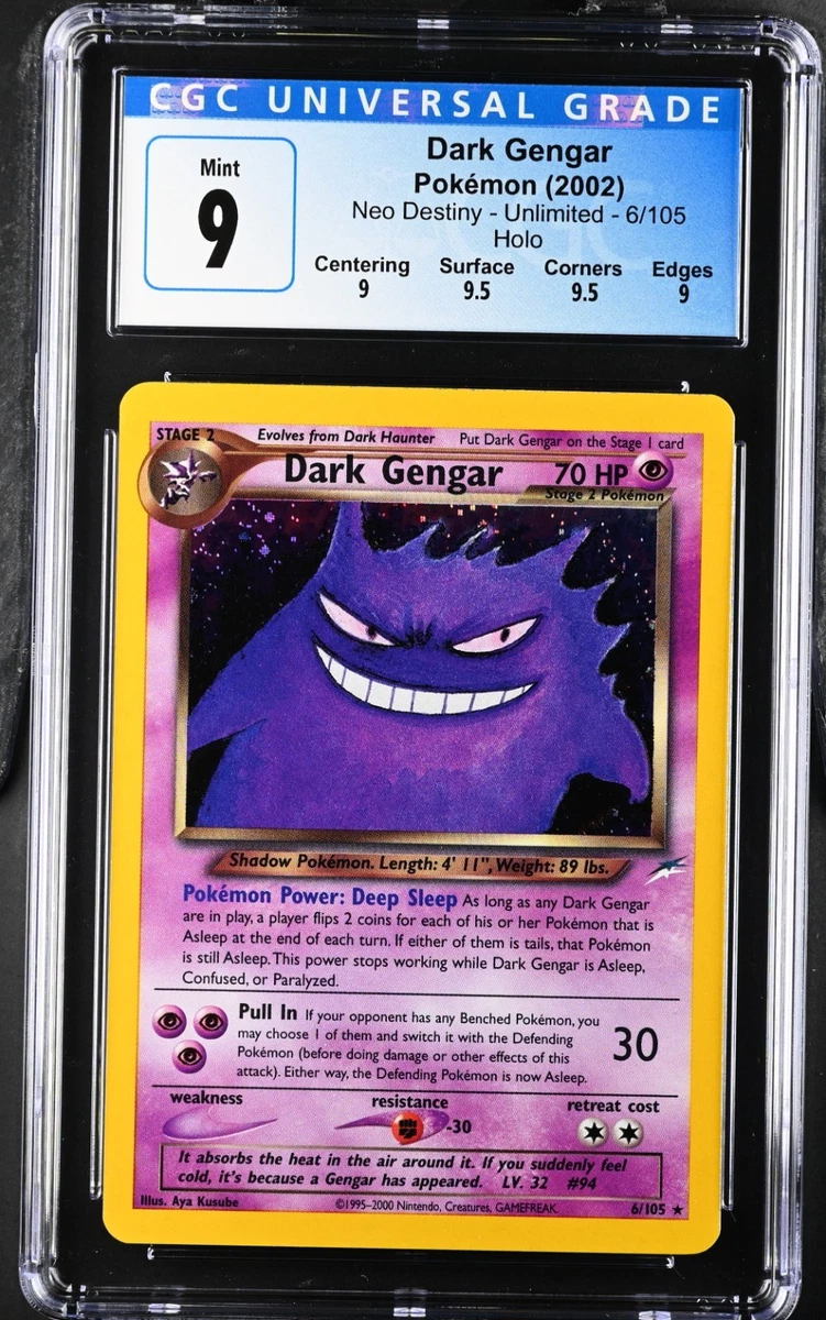Darkness Gengar Pokémon TCG Neo Destiny Individual Collectible