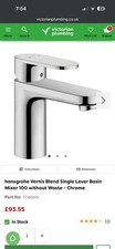 Hansgrohe Vernis Blend 100 Single Lever Basin Mixer Chrome