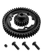 50T M1.0 Hardened Steel Spur Gear with 20T Pinion Gear Fit for Traxxas 1/10 Maxx