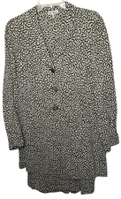 Vintage Mara Manzona Duster Jacket & Skirt Suit Sz 10 European Grandma Core