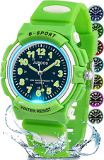Kids Watch Analog for Boys Girls, Childrens Waterproof Soft Strap Kids Time Teac