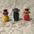 Vintage FisherPrice Little People Sesame Street Figures Ernie, Count & Roosevelt