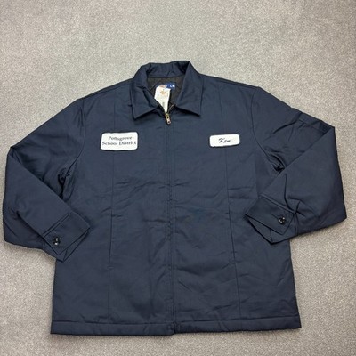 Dickies Jacke Erwachsene Large blau Detroit Chore Canvas Ente Workwear Mantel Herren