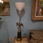 Vintage Stiffel Torchiere Eagle Table Lamp Hollywood Regency