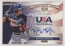 2013 Panini USA Baseball Box Set 73/100 Bryson Brigman #2 Auto 0n8