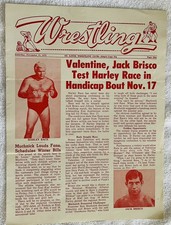 Wrestling Program 1972 Harley Race Johnny Valentine Jack Brisco Rufus R. Jones 