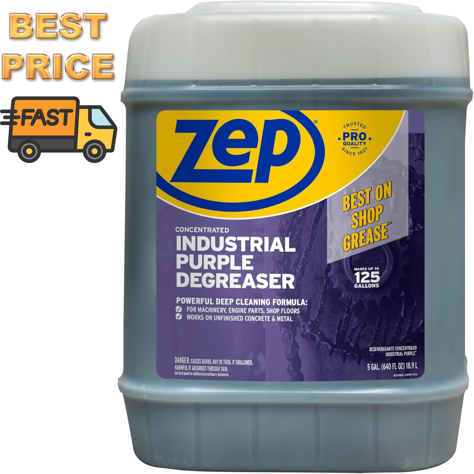 5GallonConcentratedIndustrialPurpleCleanerDegreaser1Pack(FastShipping)