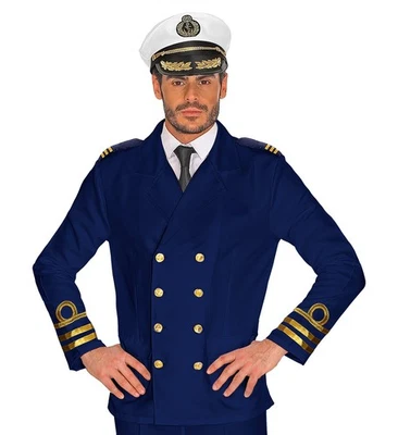 Widmann Admiral Kapitän Matrose Jackett blau gold Blazer Herren Kostüm Karneval