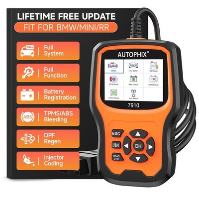 Autophix 7910 For BMW OBD2 All System Diagnostic Scanner Battery Registration