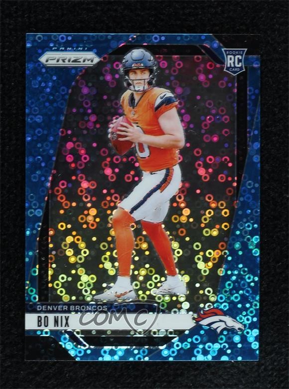 2024 Panini Prizm Rookies No Huddle Blue Prizm 35/99 Bo Nix #309 Rookie RC