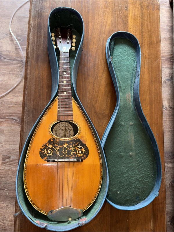Vintage American Conservatory Bowl Back Mandolin, ready to play