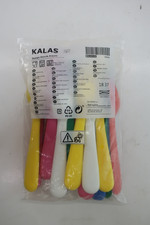 Ikea Kalas Kids Flateware Unisex Multicolor Plastic Utensils 17 Pieces