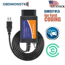 OBD2 ELM327 USB Adapter V1.5 Scanner For Ford Car Light Truck