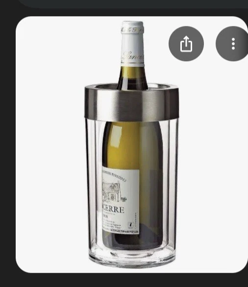 Enfriador de botellas de vino NUEVO doble pared aislado Foto 3 de 4