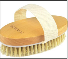 Natural Bristle Dry Brush Exfoliating Body Brush for Dry Skin Cellulite 