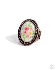 Paparazzi Handmade Heaven - Copper - Pink Ros...