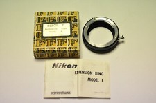 Nikon F extension tube model E with instructions and box.